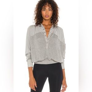 FP Movement Windy Meadow Hoodie in Heather Grey